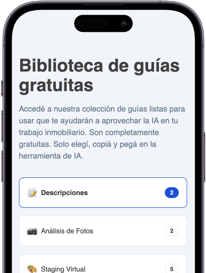 Guía de IA para inmobiliarias